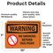 Signmission No Smoking Beyond This Point OSHA Warning Sign, Vinyl Decal, 10in W x 7in L, 2PK OS-2PACK-WS-D-710-L-12710 - alternate 2